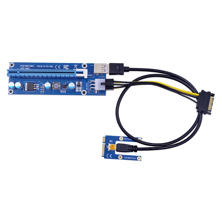 PCE164P-N03 VER006C Mini PCI-E 1X To 16X Riser For Laptop External Image Card, Spec: M2 To 6pin - Add-on Cards by PMC Jewellery | Online Shopping South Africa | PMC Jewellery | Buy Now Pay Later Mobicred