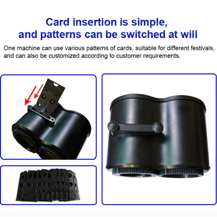 12 Cards US Plug Not Easy To Fade Card Pattern 9W Double Cylinder Water Pattern Christmas Projection Light - Christmas Decoration Lamps by PMc TechLife | Online Shopping South Africa | PMc TechLife | Buy Now Pay Later Mobicred