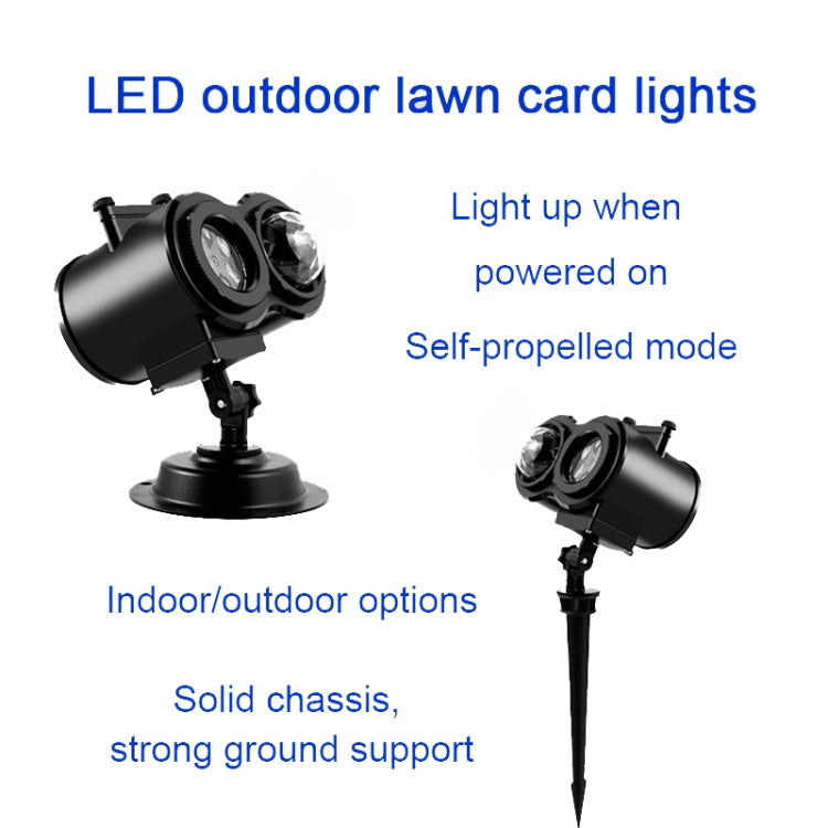 12 Cards AU Plug Not Easy To Fade Card Pattern 9W Double Cylinder Water Pattern Christmas Projection Light - Christmas Decoration Lamps by PMc TechLife | Online Shopping South Africa | PMc TechLife | Buy Now Pay Later Mobicred