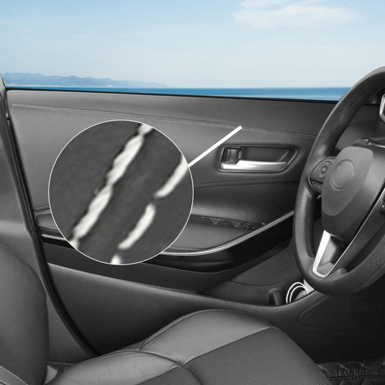 8m Car Center Console Interior Modification Leather Gap Strip(Black Beige) - Car Interior Mouldings by PMC TechLife | Online Shopping South Africa | PMC TechLife | Buy Now Pay Later Mobicred