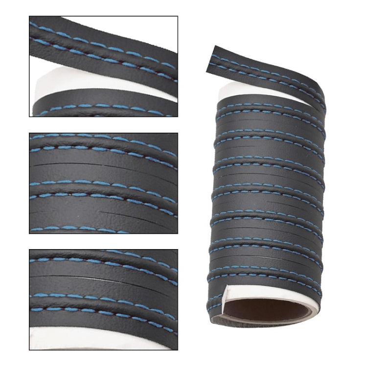 8m Car Center Console Interior Modification Leather Gap Strip(Black Blue) - Car Interior Mouldings by PMC TechLife | Online Shopping South Africa | PMC TechLife | Buy Now Pay Later Mobicred