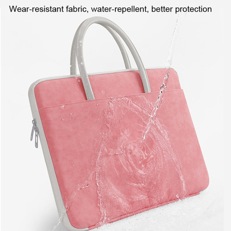 BUBM 14 Inch Full Open Laptop Bag(Pink) - 14.1 inch by BUBM | Online Shopping South Africa | PMC Jewellery | Buy Now Pay Later Mobicred