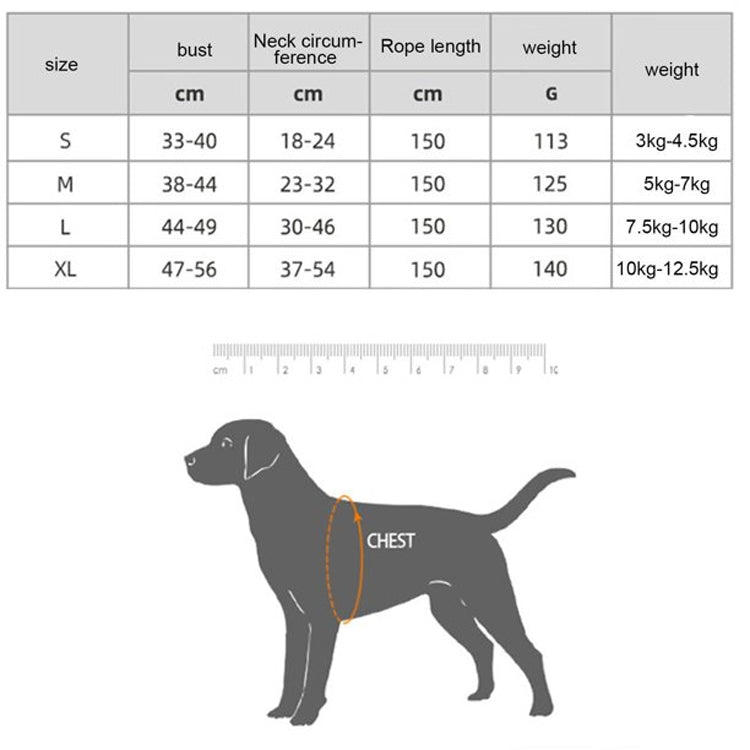 Pet Vest Harness + Traction Rope Set Reflective Breathable Dog Cat Harness, Size: L(Pink) - Leashes by PMC TechLife | Online Shopping South Africa | PMC TechLife