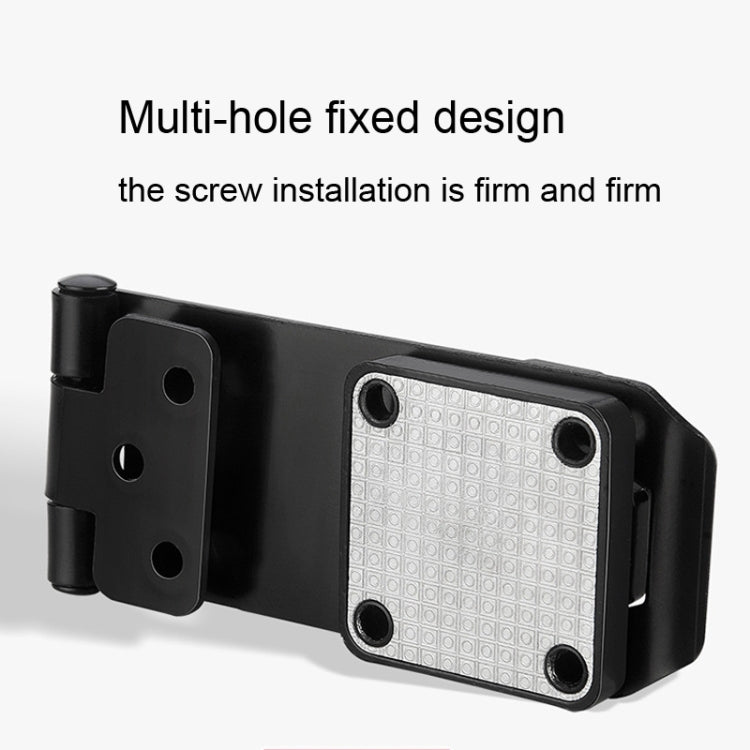 Screw Installation Cabinet Door Combination Lock Anti-Theft Drawer Lock, Style: Two Hole 3 inch Black - Door Locks & Cabinet Locks by PMC TechLife | Online Shopping South Africa | PMC TechLife