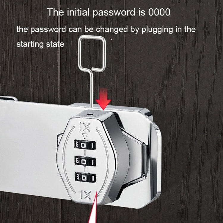 Screw Installation Cabinet Door Combination Lock Anti-Theft Drawer Lock, Style: Two Hole 3 inch Black - Door Locks & Cabinet Locks by PMC TechLife | Online Shopping South Africa | PMC TechLife