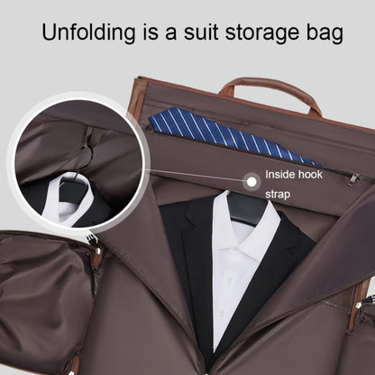 Waterproof Travel Suit Storage Bag Large-capacity Hand-held Crossbody Luggage Bag(Brown) - Travel Bags by PMC Jewellery | Online Shopping South Africa | PMC Jewellery