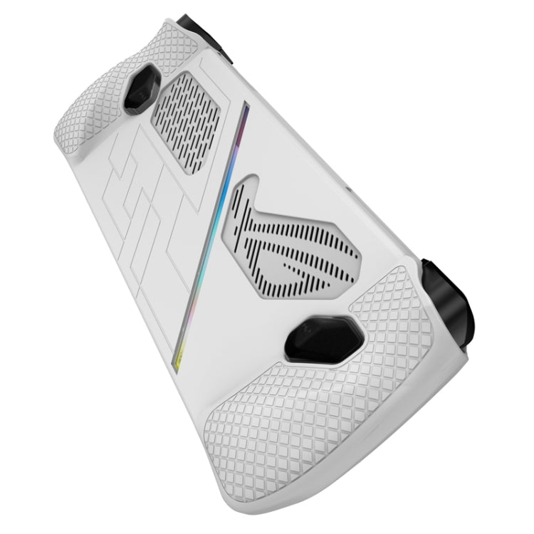 For ASUS ROG Ally Game Console Silicone Protective Cover Spray Oil Case(White) - Accessories by PMC Jewellery | Online Shopping South Africa | PMC Jewellery