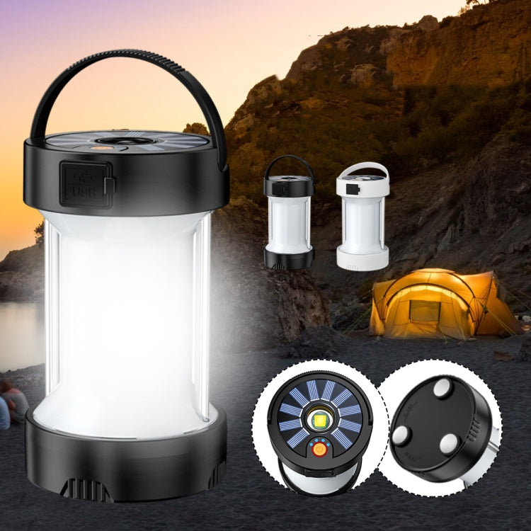 Camping Lantern Outdoor Solar Emergency Lights Multifunctional Tent Light(Hourglass White) - Camping Lighting by PMc TechLife | Online Shopping South Africa | PMc TechLife | Buy Now Pay Later Mobicred