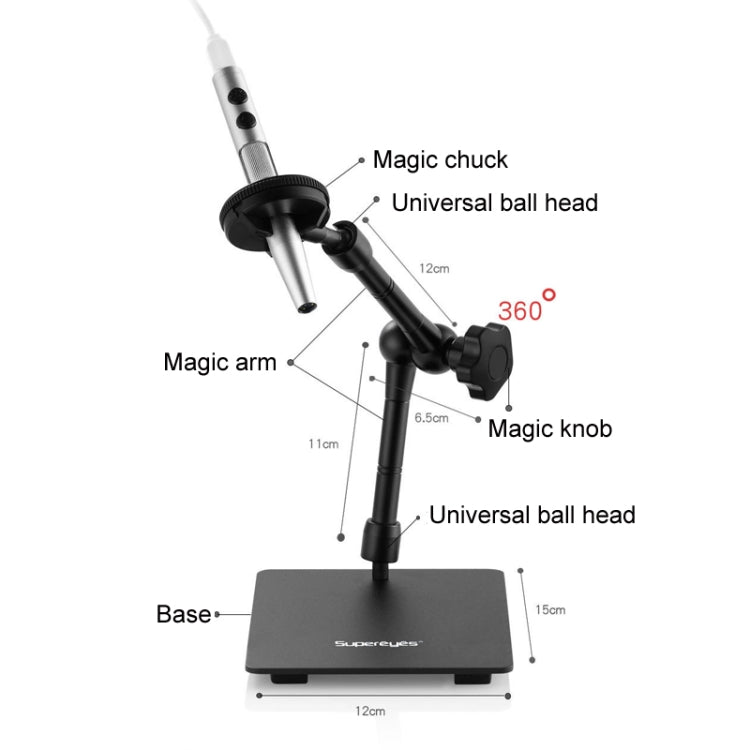 5 Million Digital Electron Microscope Magnifying Dermatoscope, Specification: B008+Z04 Universal Bracket+WIFI Box - free shipping - PMC Jewellery - Order now!