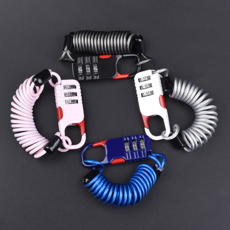 Helmet Anti Theft Password Lock Motorcycle Car Basket Soft Lock(Pink) - free shipping - PMC TechLife - Order now!
