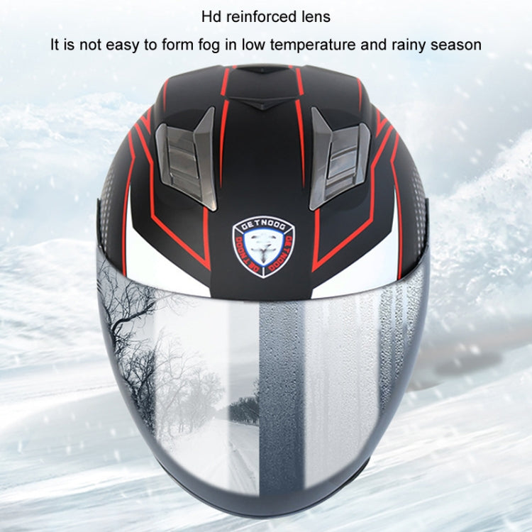 KUQIBAO Motorcycle Smart Bluetooth Sun Protection Double Lens Safety Helmet, Size: L(Bright Black Phantom Fiber+Black Tail) - Helmets by KUQIBAO | Online Shopping South Africa | PMC Jewellery | Buy Now Pay Later Mobicred