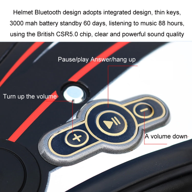 KUQIBAO Motorcycle Smart Bluetooth Sun Protection Double Lens Safety Helmet, Size: L(Matte Black) - free shipping - PMC TechLife - Order now!