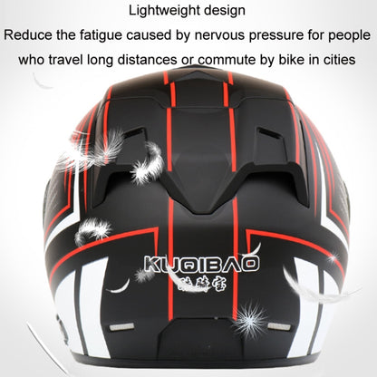 KUQIBAO Motorcycle Smart Bluetooth Sun Protection Double Lens Safety Helmet, Size: M(Bright Black) - Helmets by KUQIBAO | Online Shopping South Africa | PMC Jewellery | Buy Now Pay Later Mobicred
