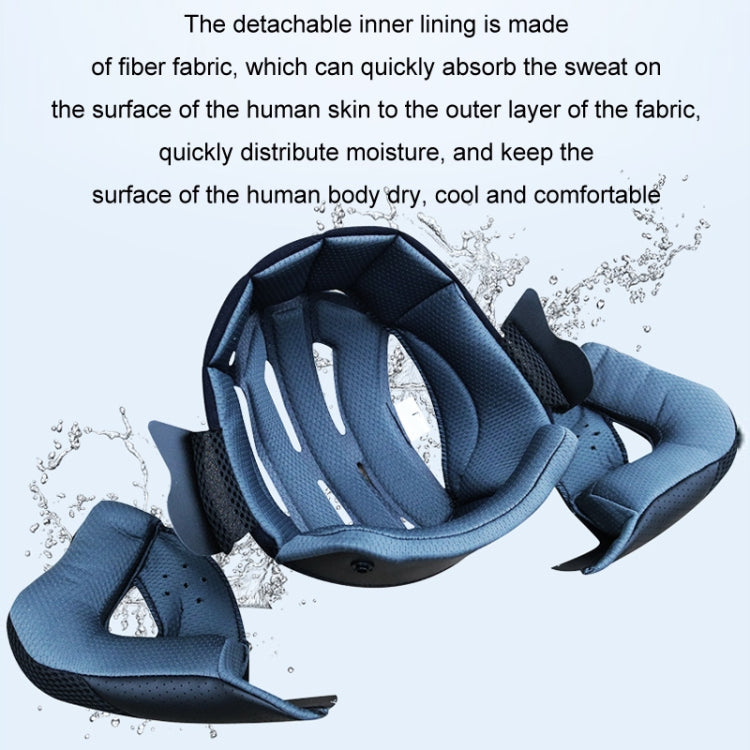 KUQIBAO Motorcycle Bluetooth Headset Double Lens Helmet With Braid, Size: XL(Fruits Black Phantom Fiber) - free shipping - PMC TechLife - Order now!