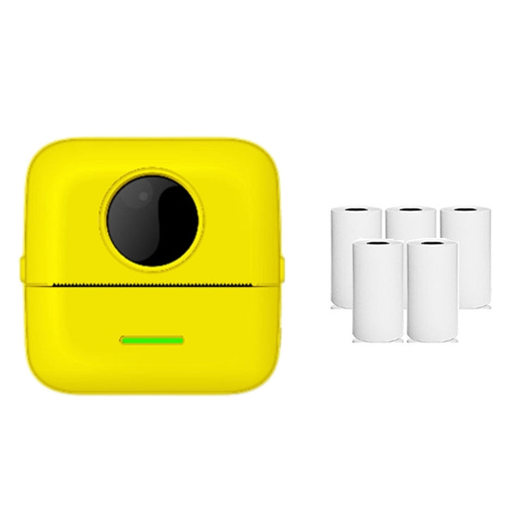 Mini Student Wrong Question Bluetooth Thermal Printer With 5 Rolls White Paper(Yellow) - Printer by PMC Jewellery | Online Shopping South Africa | PMC Jewellery | Buy Now Pay Later Mobicred