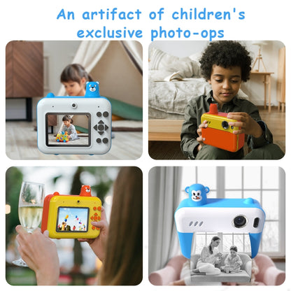 IPS 2.36 inch LED HD Display 1080P Childrens Camera Thermal Printing Instant Camera(Yellow) - Children Cameras by PMC Jewellery | Online Shopping South Africa | PMC Jewellery | Buy Now Pay Later Mobicred