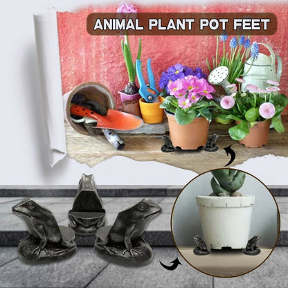 3pcs/set Flower Pot Feet Stand Animal Shape Resin Plant Pots Risers Pad(Dog) - Yard & Garden Decor by PMC Jewellery | Online Shopping South Africa | PMC Jewellery