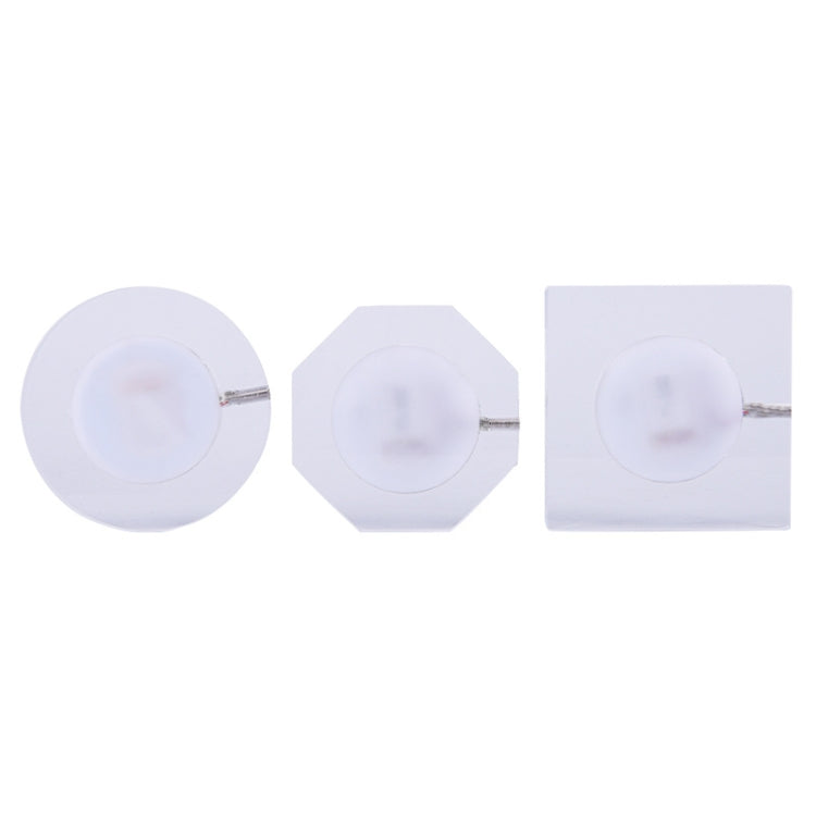 100x10mm Square USB Charging LED Light Up Acrylic Coaster Transparent Crystal Base(White Light) - Car Drink Holders by PMC TechLife | Online Shopping South Africa | PMC TechLife | Buy Now Pay Later Mobicred