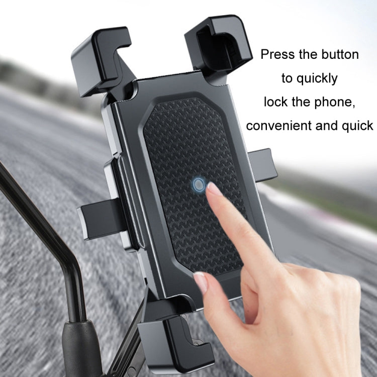 Shockproof Motorcycle Mobile Phone Holder Outdoor Bike Navigation Holder, Model: Rearview Mirror - Holder by PMC TechLife | Online Shopping South Africa | PMC TechLife | Buy Now Pay Later Mobicred