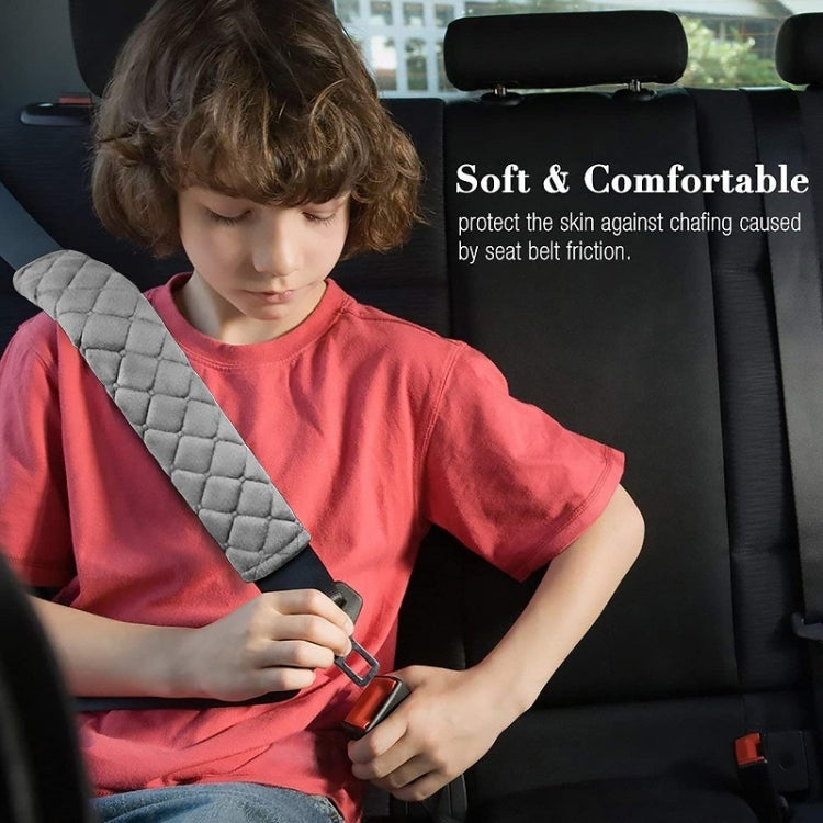 Car Seat Belt Protector Soft Extended Shoulder Pads, Color: Grey - Seat Belts & Padding by PMC Jewellery | Online Shopping South Africa | PMC Jewellery | Buy Now Pay Later Mobicred