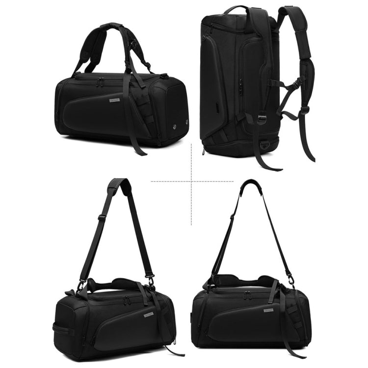 MINGLU Large-Capacity Dry And Wet Separation Gym Bag Messenger Training Bag(Grey) - Travel Bags by PMC TechLife | Online Shopping South Africa | PMC TechLife