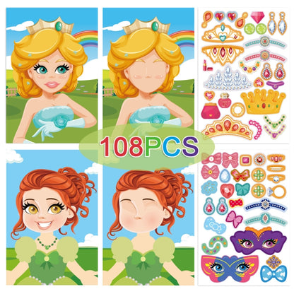 Face Changing Stickers Early Learning DIY Puzzle Stickers Toys(Princess) - Early Education Toys by PMC Jewellery | Online Shopping South Africa | PMC Jewellery