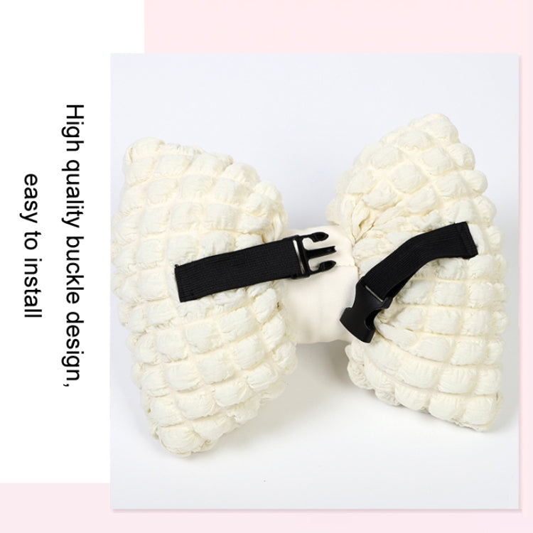 Car Seat Breathable And Comfortable Puff Pillow Upholstery, Color: Headrest Beige - Seat Accessories by PMC TechLife | Online Shopping South Africa | PMC TechLife | Buy Now Pay Later Mobicred