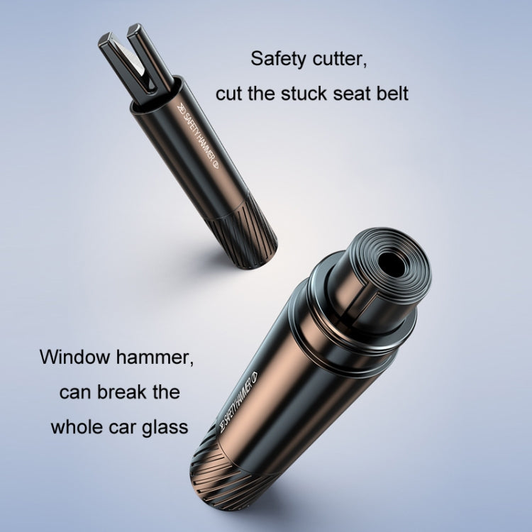 Vehicle-Mounted Multifunctional Broken Window Escape Safety Hammer(Black) - Emergency Hammer by PMC TechLife | Online Shopping South Africa | PMC TechLife | Buy Now Pay Later Mobicred