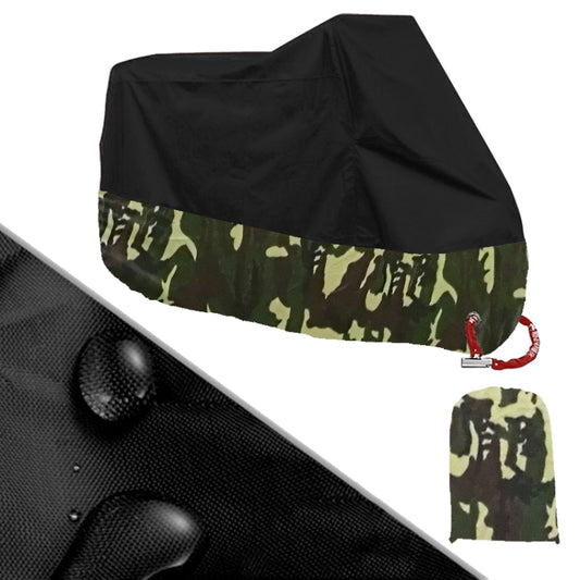 190T Motorcycle Rain Covers Dustproof Rain UV Resistant Dust Prevention Covers, Size: M(Black Camouflage) - Protective Gear by PMC Jewellery | Online Shopping South Africa | PMC Jewellery | Buy Now Pay Later Mobicred