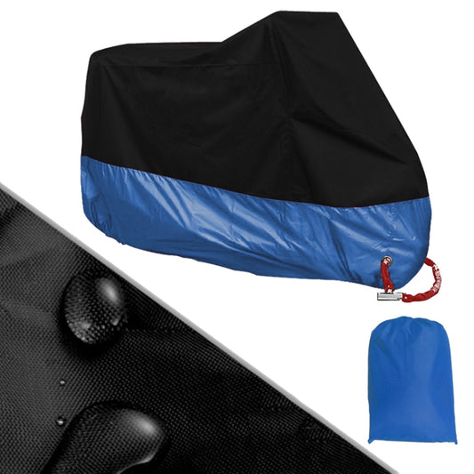 190T Motorcycle Rain Covers Dustproof Rain UV Resistant Dust Prevention Covers, Size: L(Black and Dark Blue) - Protective Gear by PMC Jewellery | Online Shopping South Africa | PMC Jewellery | Buy Now Pay Later Mobicred