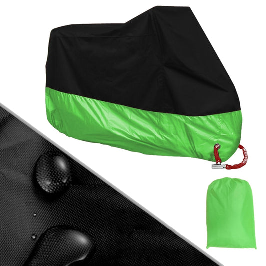 190T Motorcycle Rain Covers Dustproof Rain UV Resistant Dust Prevention Covers, Size: L(Black and Green) - Protective Gear by PMC Jewellery | Online Shopping South Africa | PMC Jewellery | Buy Now Pay Later Mobicred