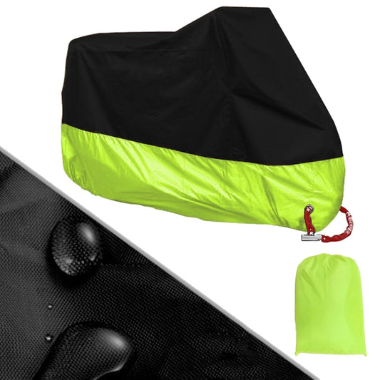 190T Motorcycle Rain Covers Dustproof Rain UV Resistant Dust Prevention Covers, Size: XXL(Black and Fluorescence Green) - Protective Gear by PMC Jewellery | Online Shopping South Africa | PMC Jewellery | Buy Now Pay Later Mobicred