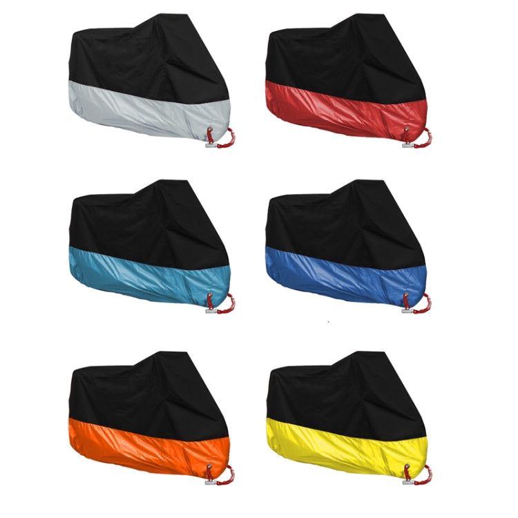 190T Motorcycle Rain Covers Dustproof Rain UV Resistant Dust Prevention Covers, Size: L(Black and Silver) - Protective Gear by PMC TechLife | Online Shopping South Africa | PMC TechLife | Buy Now Pay Later Mobicred