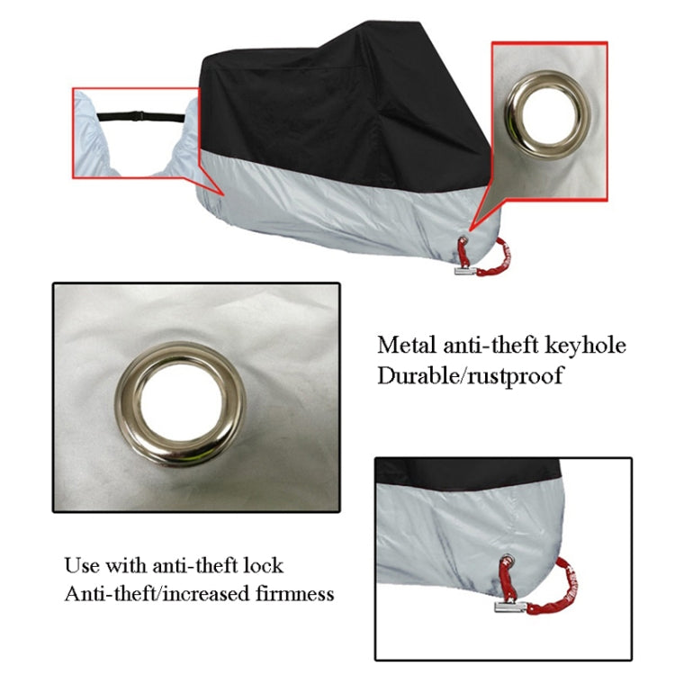 190T Motorcycle Rain Covers Dustproof Rain UV Resistant Dust Prevention Covers, Size: XL(Black and Dark Blue) - Protective Gear by PMC TechLife | Online Shopping South Africa | PMC TechLife | Buy Now Pay Later Mobicred