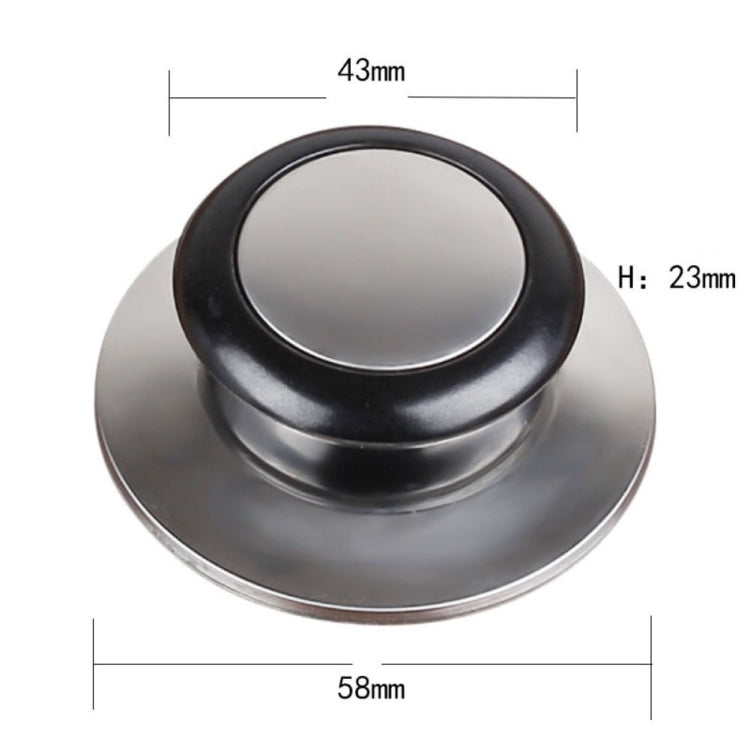 Stainless Steel Lid Handle Plastic Top Bead - Replacement Accessories by PMC TechLife | Online Shopping South Africa | PMC TechLife