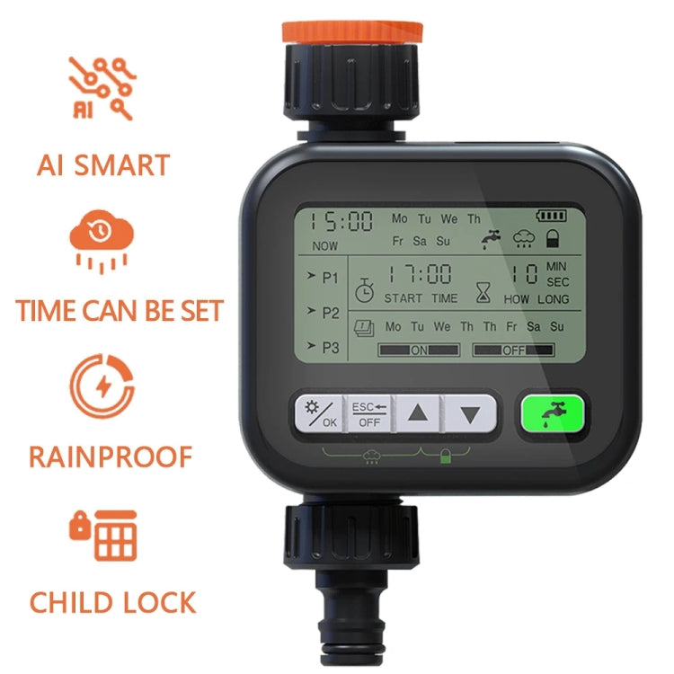Gardening Timer Automatic Watering Device Garden Balcony Watering Device Intelligent Irrigation System Controller(Black) - Watering & Irrigation by PMc TechLife | Online Shopping South Africa | PMc TechLife | Buy Now Pay Later Mobicred