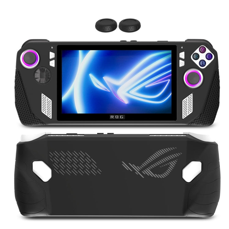 For ASUS Rog Ally Gaming Console Multicolor Silicone Case With 2 Button Caps(Black) - Accessories by PMC TechLife | Online Shopping South Africa | PMC TechLife