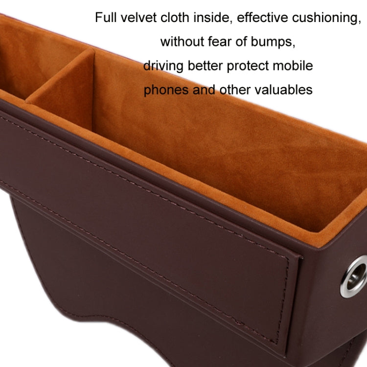 Car Crevice Sundries Storage Box Car Interior Decoration Supplies, Color: Light Brown Co-pilot - Stowing Tidying by PMC Jewellery | Online Shopping South Africa | PMC Jewellery | Buy Now Pay Later Mobicred