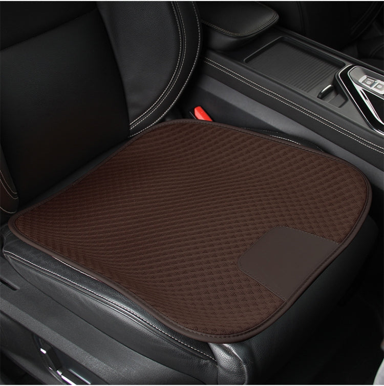 Car Seat Without Backrest Ice Silk Cushion(Mosca Brown) - Seat Accessories by PMC Jewellery | Online Shopping South Africa | PMC Jewellery | Buy Now Pay Later Mobicred