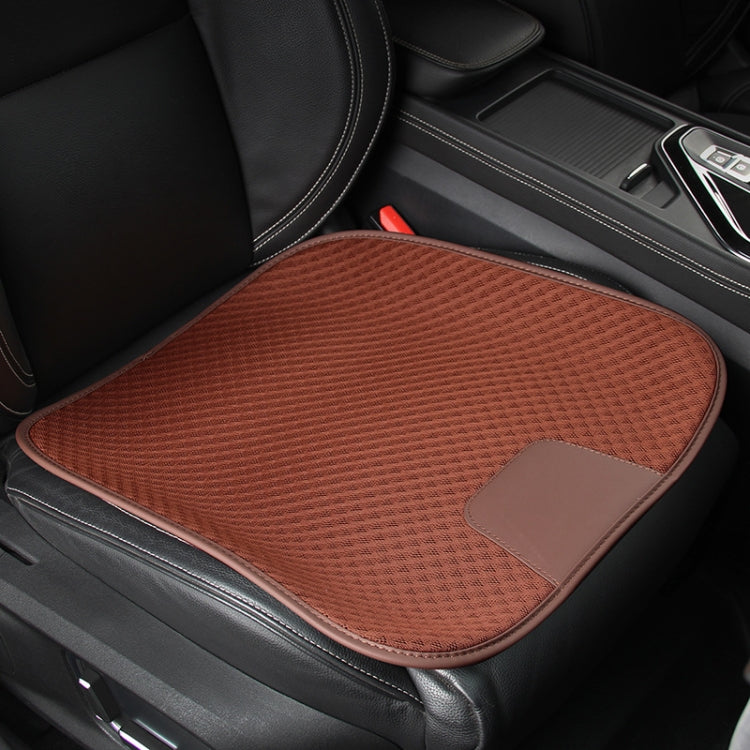 Car Seat Without Backrest Ice Silk Cushion(Saddle Brown) - Seat Accessories by PMC Jewellery | Online Shopping South Africa | PMC Jewellery | Buy Now Pay Later Mobicred