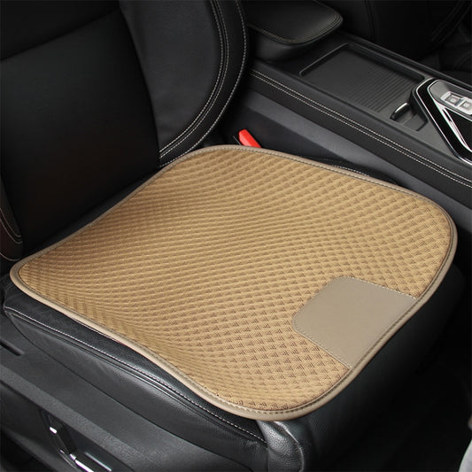 Car Seat Without Backrest Ice Silk Cushion(Beige) - Seat Accessories by PMC Jewellery | Online Shopping South Africa | PMC Jewellery | Buy Now Pay Later Mobicred