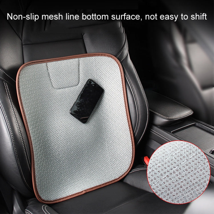 Car Seat Without Backrest Ice Silk Cushion(Claret) - Seat Accessories by PMC TechLife | Online Shopping South Africa | PMC TechLife | Buy Now Pay Later Mobicred