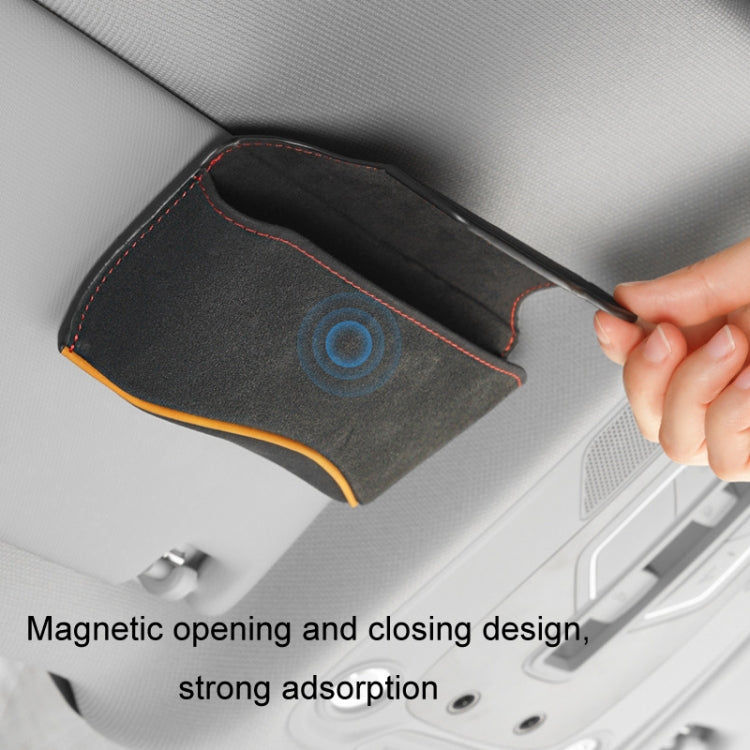 Car Sun Visor Multifunctional Glasses Case Card Storage Bracket(Red) - free shipping - PMC TechLife - Order now!