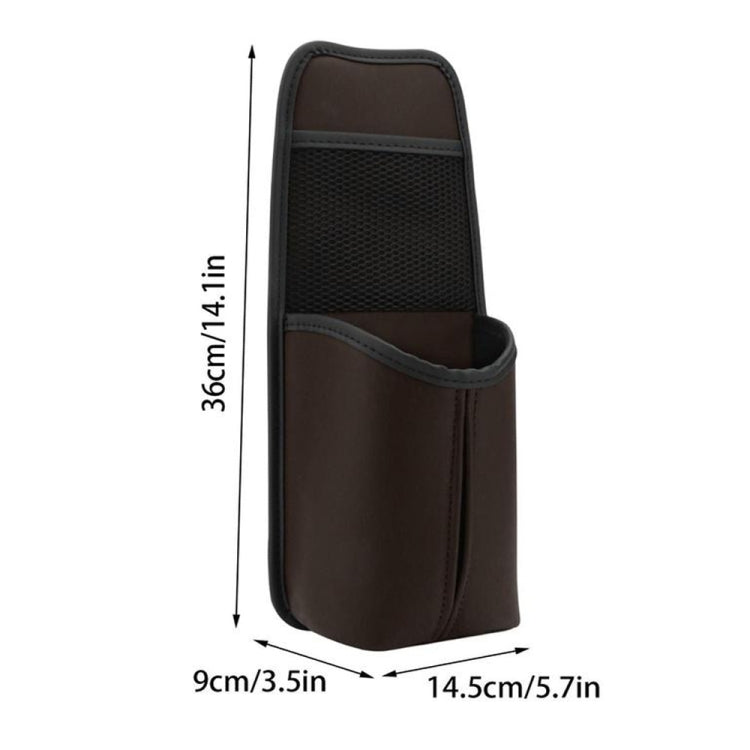 Car Seat Leather Multifunctional Tissue Water Cup Storage Hanging Bag(Brown) - Stowing Tidying by PMC Jewellery | Online Shopping South Africa | PMC Jewellery | Buy Now Pay Later Mobicred