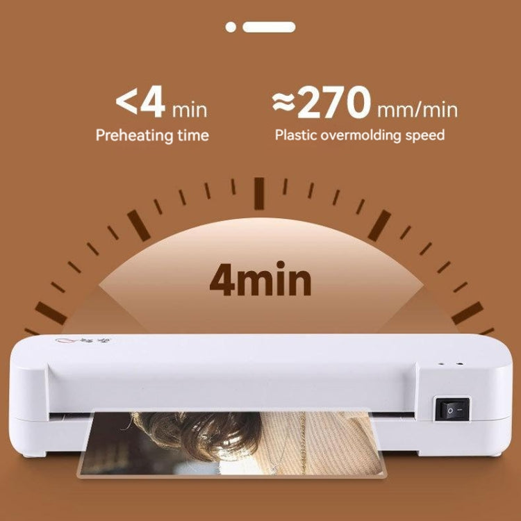 A4 Hot Cold Laminator Machine Photo Documents Hot Lamination 220V EU Plug - Photo Film Covering Machine by PMC TechLife | Online Shopping South Africa | PMC TechLife | Buy Now Pay Later Mobicred