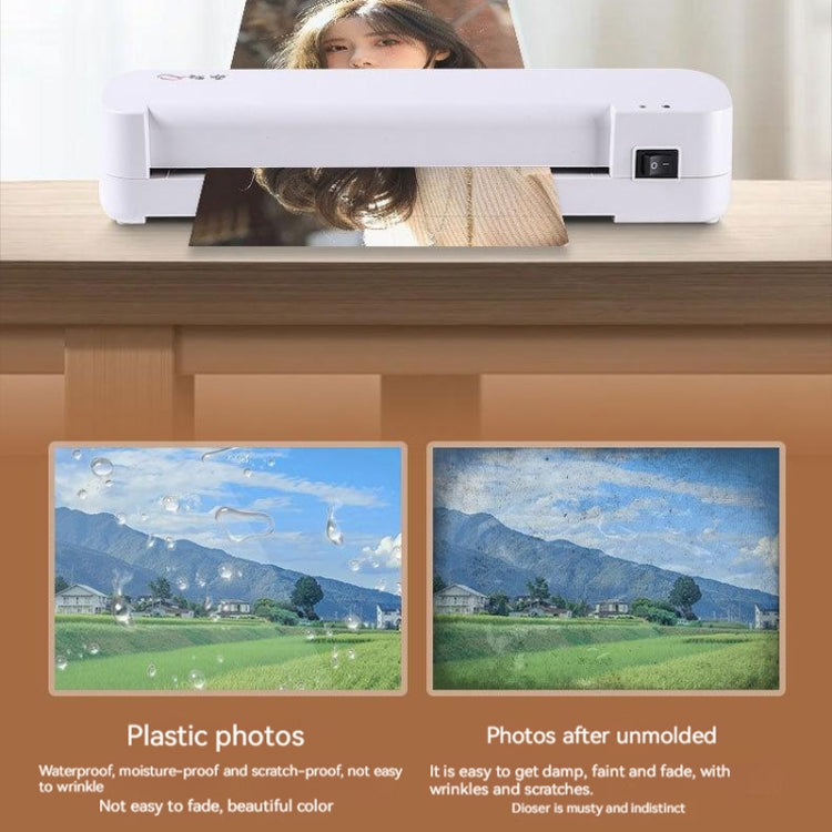 A4 Hot Cold Laminator Machine Photo Documents Hot Lamination 220V EU Plug - Photo Film Covering Machine by PMC TechLife | Online Shopping South Africa | PMC TechLife | Buy Now Pay Later Mobicred