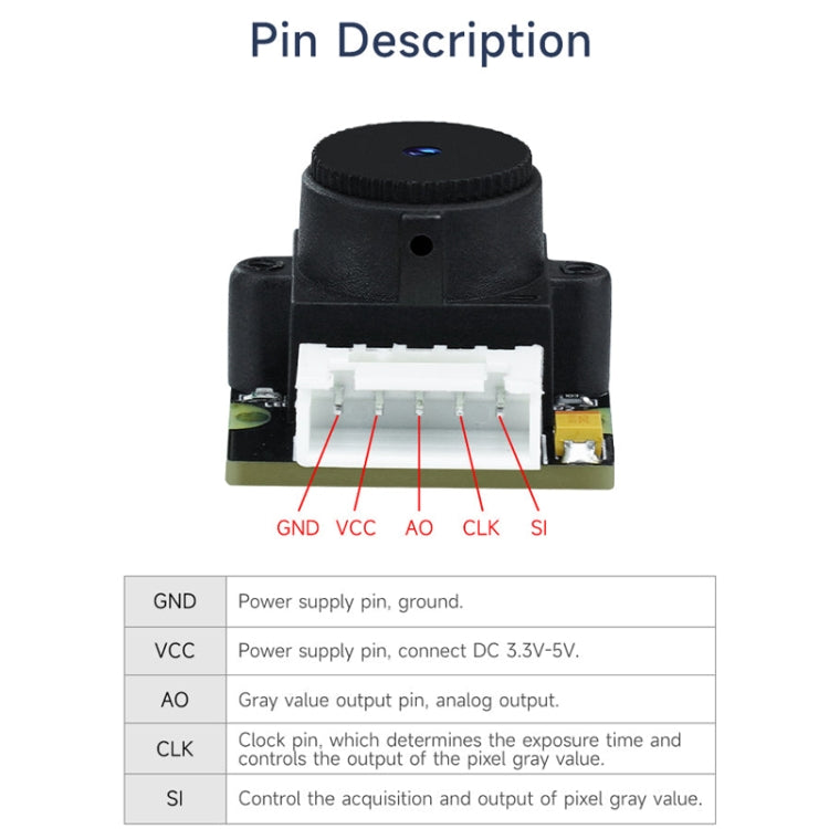 Yahboom Single Column CCD Camera Module Linear Array Sensor, Model: TSL1401+Bracket - Robotics Accessories by Yahboom | Online Shopping South Africa | PMC Jewellery | Buy Now Pay Later Mobicred