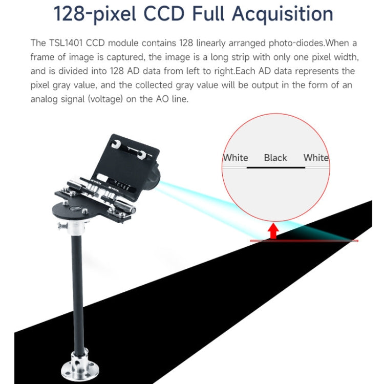 Yahboom Single Column CCD Camera Module Linear Array Sensor, Model: TSL1401+Bracket - free shipping - PMC Jewellery - Order now!