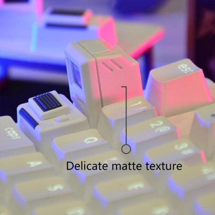 Mechanical Keyboard MAC Retro Light Transmission Keycap(Pink) - Other by PMC TechLife | Online Shopping South Africa | PMC TechLife | Buy Now Pay Later Mobicred