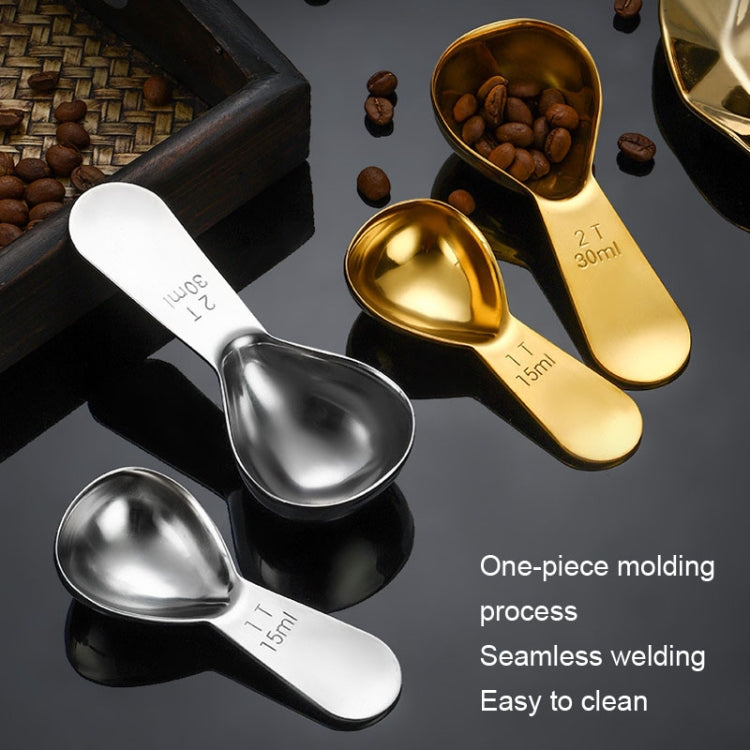 15ml 304 Stainless Steel Thickened Coffee Spoon With Scale Measuring Bean Spoon, Color: Black - Coffee Machine & Accessories by PMC TechLife | Online Shopping South Africa | PMC TechLife | Buy Now Pay Later Mobicred